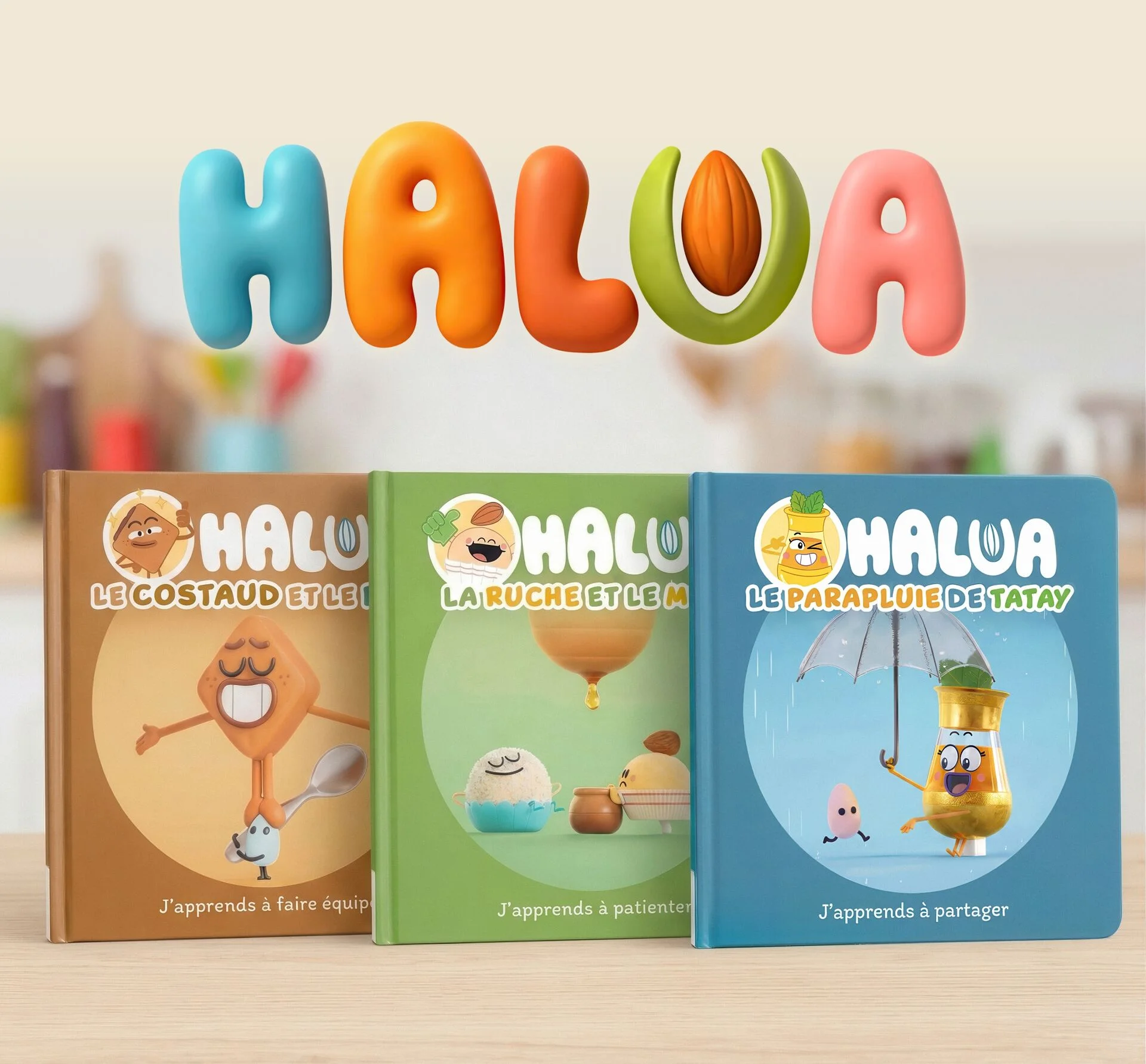 Pack de livres Halua — un livre par épisode